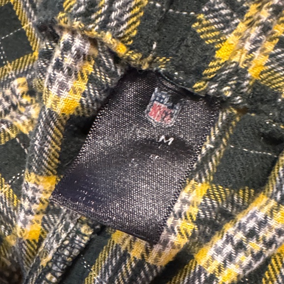 NFL Green Bay Packers Plaid Pajama Pants - Green and Yellow - Picture 3 of 3